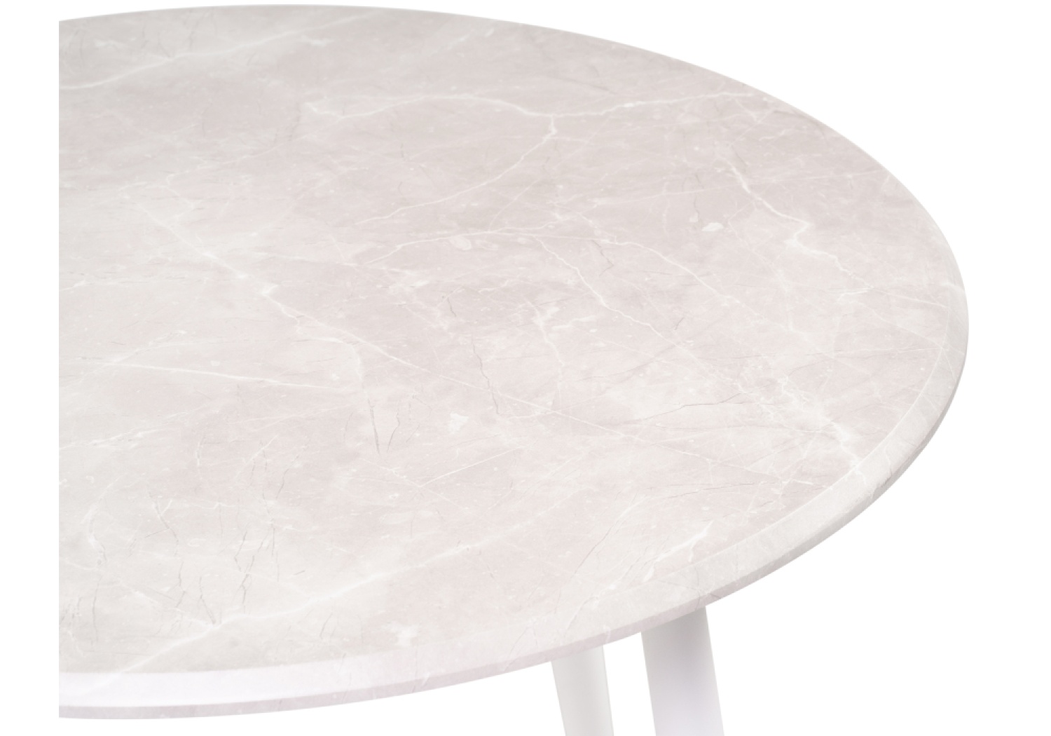 Деревянный стол Абилин 90 мрамор светло-серый / белый матовый