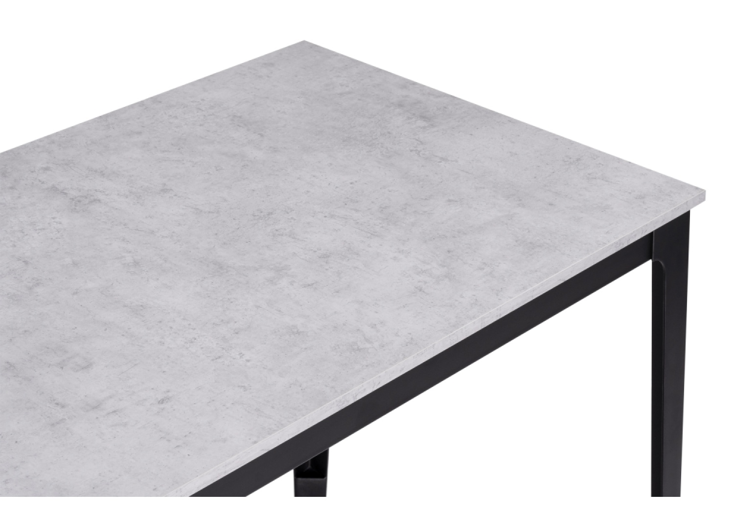 Деревянный стол Айленд бетон светлый / черный