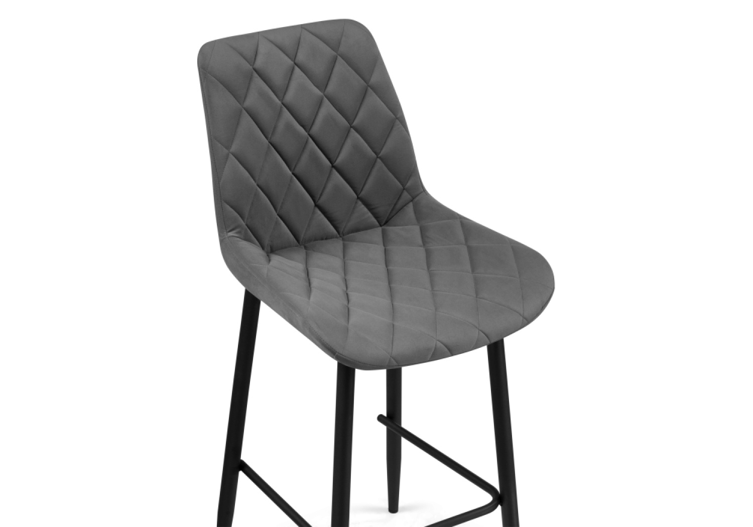 Барный стул Баодин К Б/К темно-серый / черный