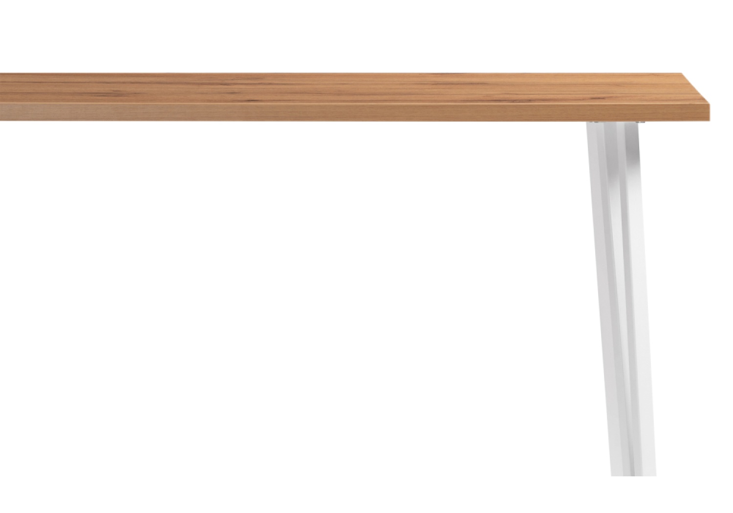 Деревянный стол Денвер Лофт 120х60х75 25 мм дуб вотан / белый матовый