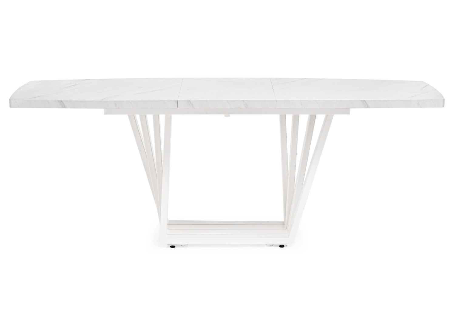 Деревянный стол Эудес мрамор леванто белый / белый