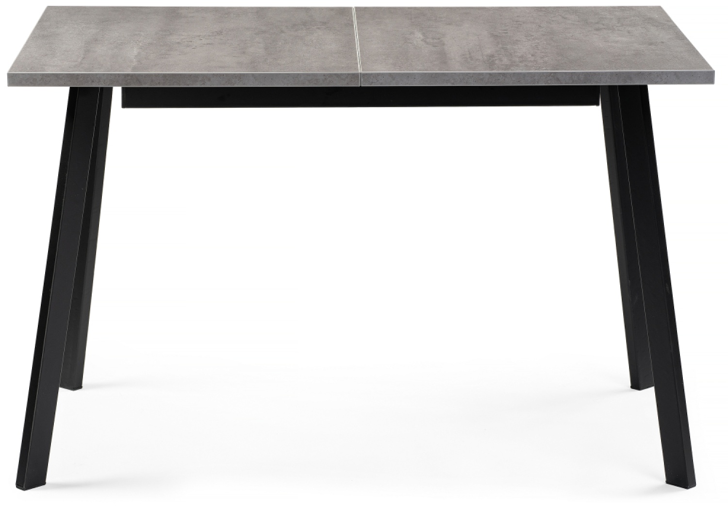 Деревянный стол Колон Лофт 120(160)х75х75 25 мм бетон / черный матовый
