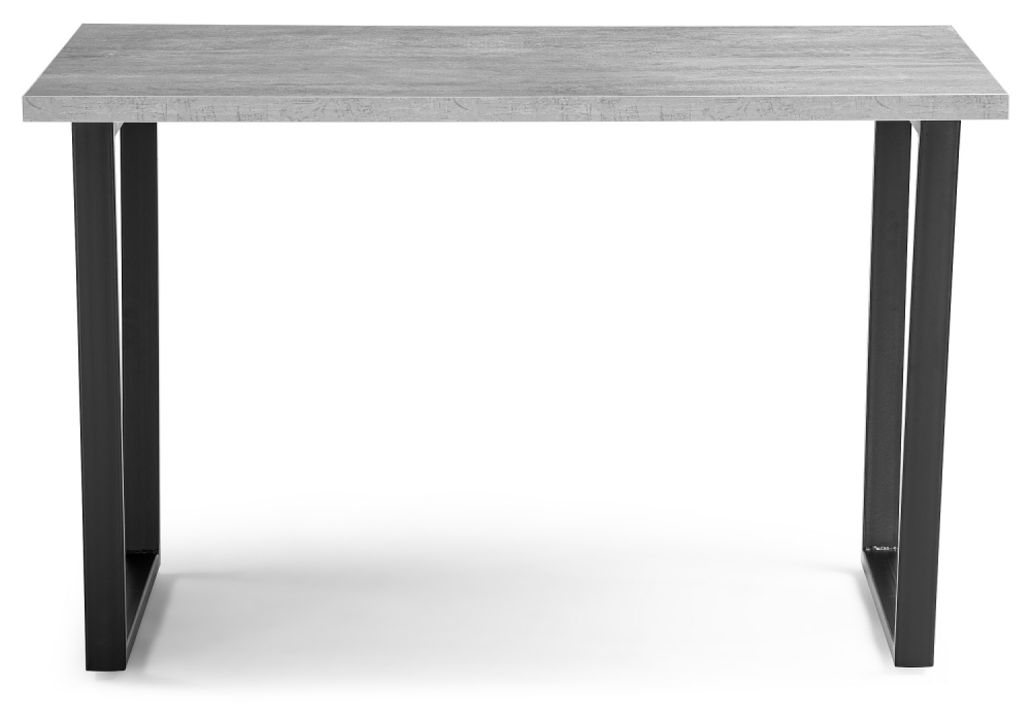 Деревянный стол Лота Лофт 140 25 мм черный матовый / бетон