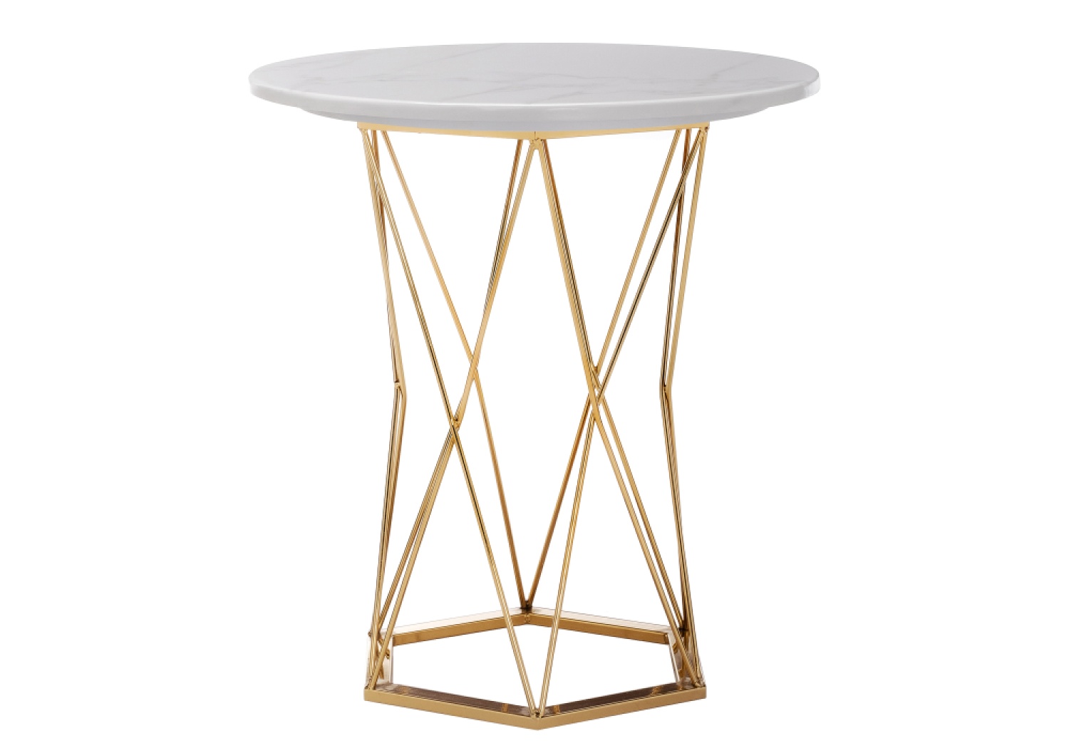Деревянный стол Melan white / gold