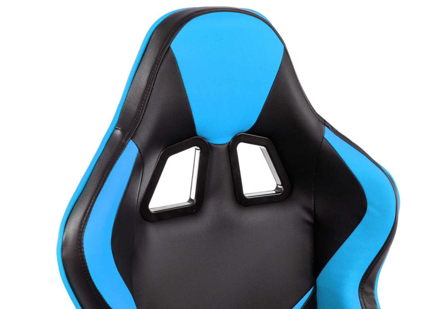 Офисное кресло Racer черное / голубое
