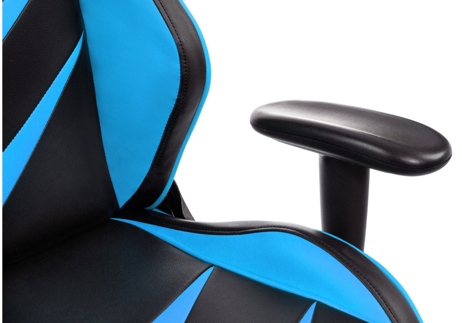 Офисное кресло Racer черное / голубое