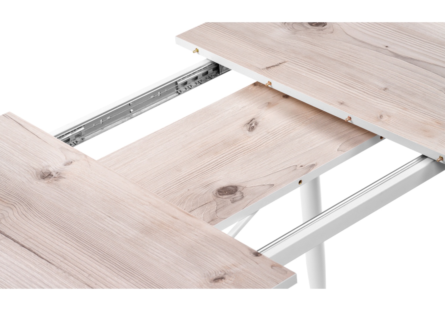 Деревянный стол раскладной Гуанг бискайская сосна / белый