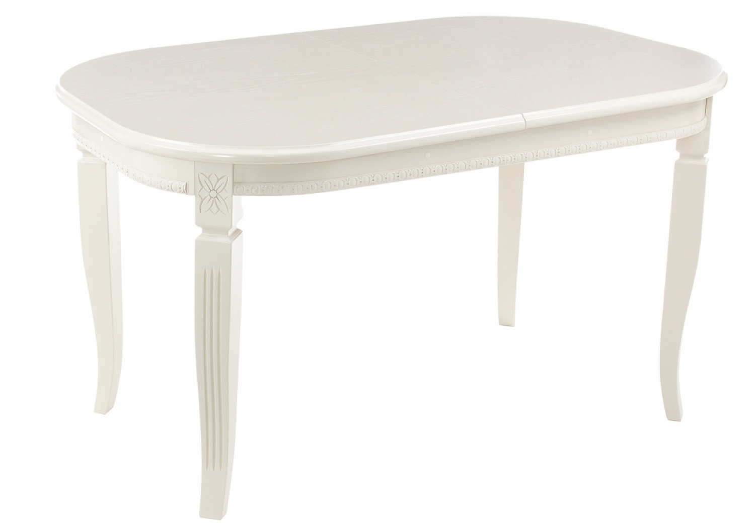 Деревянный стол Romeo 130(170)х85х75 без патины / молочный