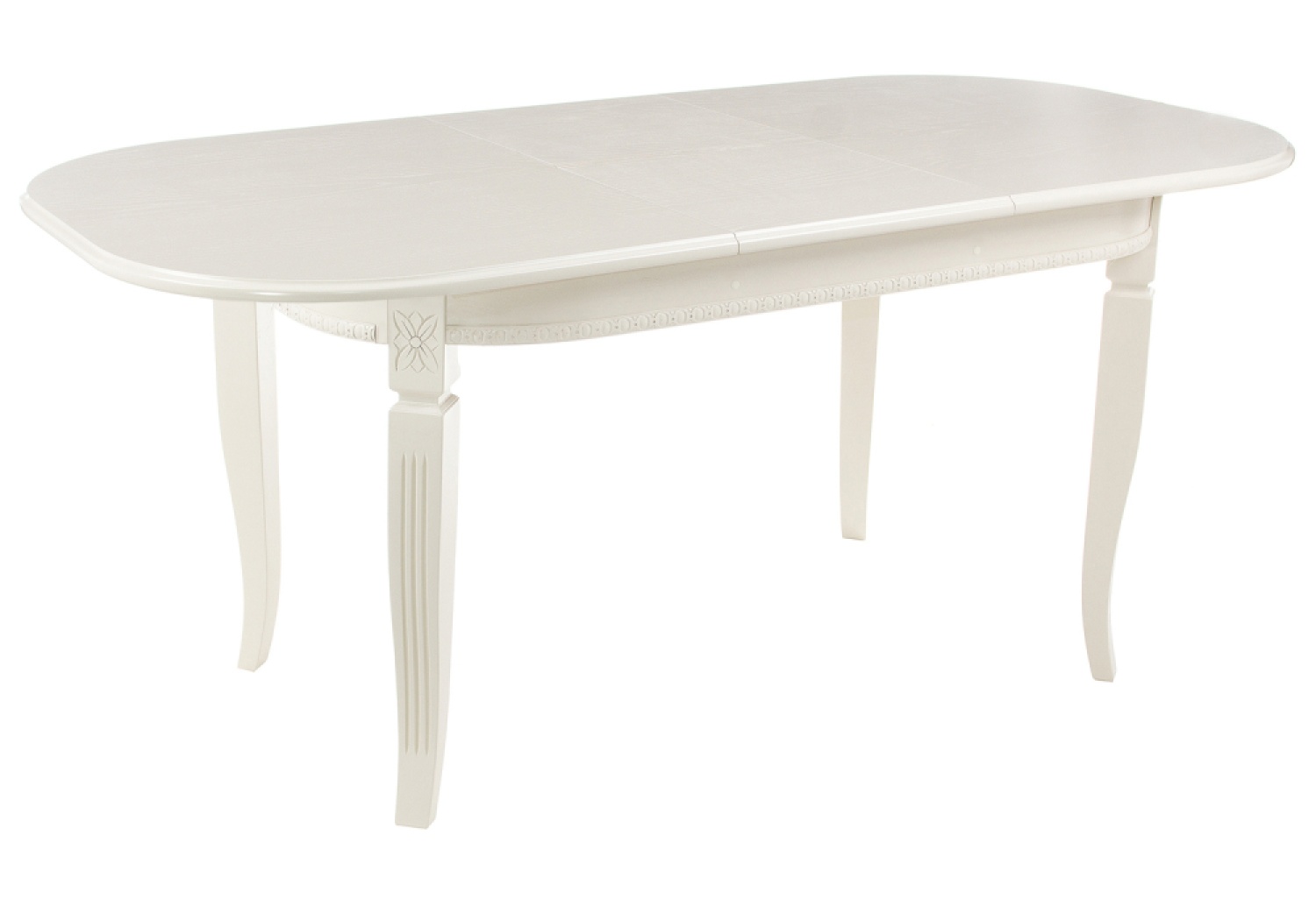 Деревянный стол Romeo 130(170)х85х75 без патины / молочный