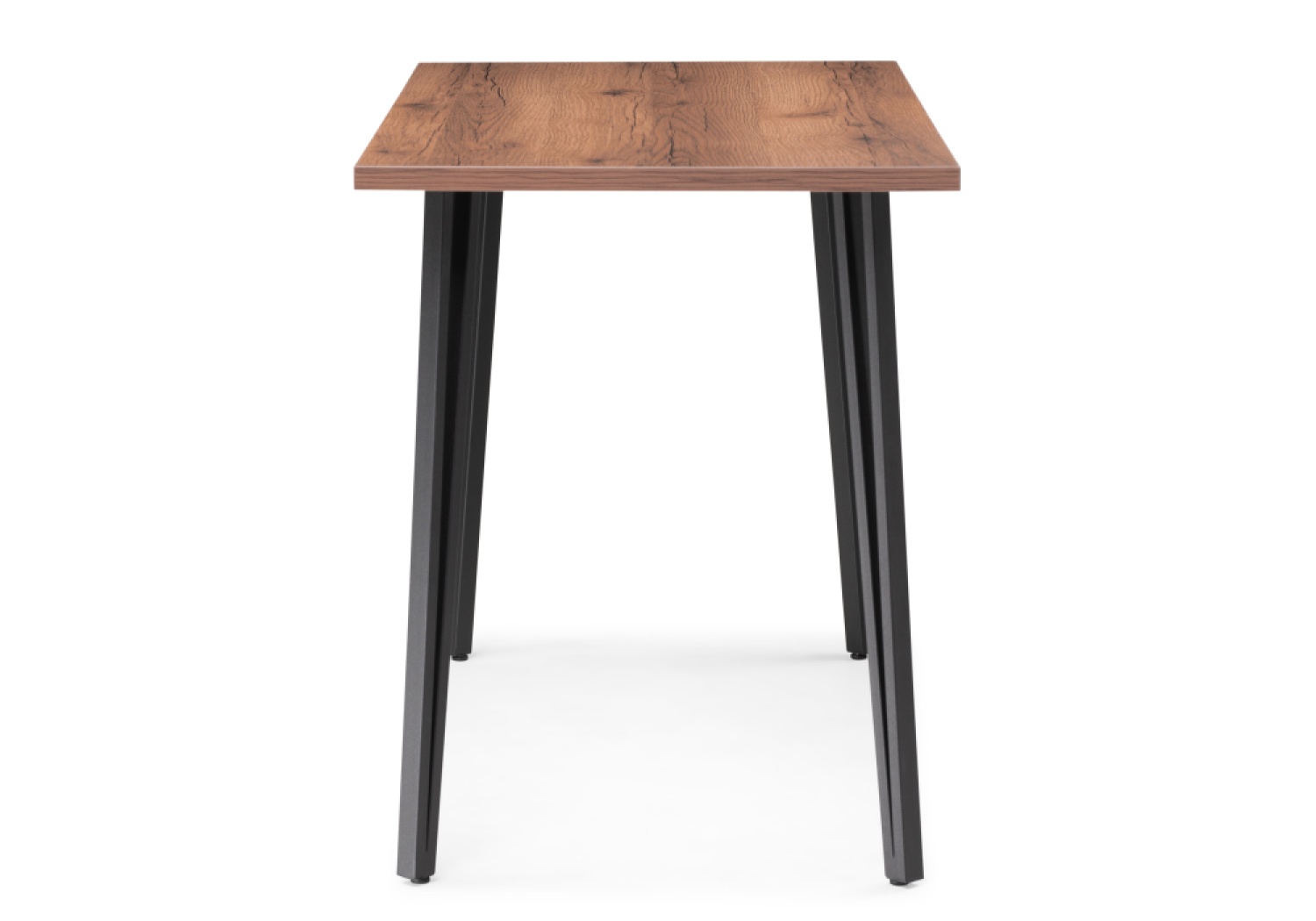 Деревянный стол Стол Денвер Лофт 120х60х75 25 мм дуб делано темный / черный матовый
