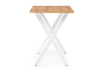 Деревянный стол Алеста Лофт 120х60х77 25 мм дуб вотан / белый матовый