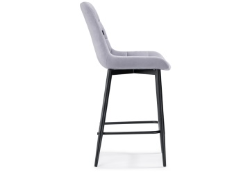 Барный стул Алст серо-лиловый / черный