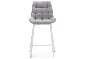 Барный стул Алст светло-серый / белый