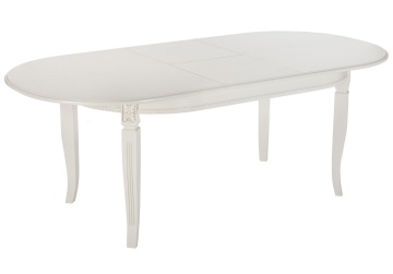 Деревянный стол Aviano 160(205)х100х76 молочный