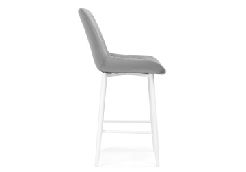 Барный стул Баодин К Б/К светло-серый / белый