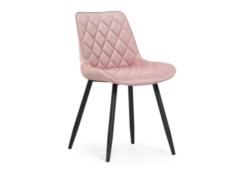 Барный стул Баодин велюр розовый / черный