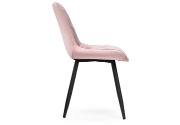 Барный стул Баодин велюр розовый / черный