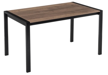 Деревянный стол Центавр 120 (160) х 70 дуб велингтон / черный матовый