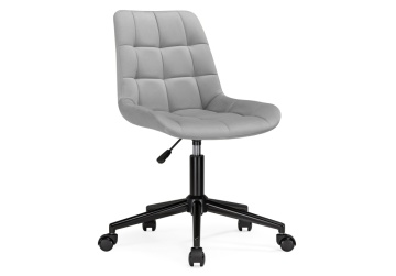 Офисное кресло Честер светло-серый / черный