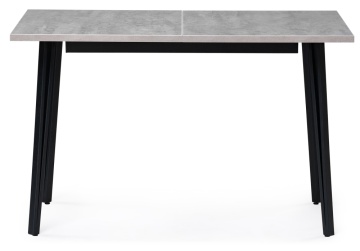Деревянный стол Денвер Лофт 120(160)х75х75 25 мм бетон / черный матовый