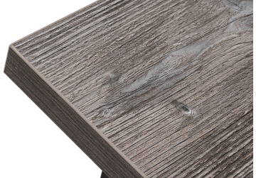 Деревянный стол Эльпатия 150 дуб рошелье / черный матовый
