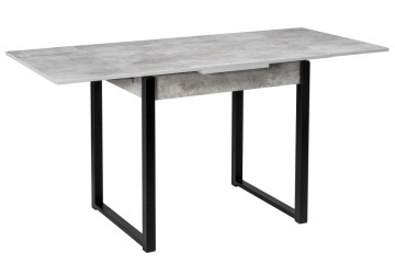 Деревянный стол Форли бетон / черный матовый