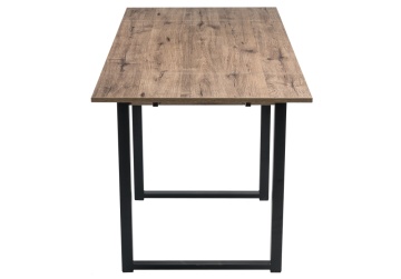 Деревянный стол Форли дуб велингтон / черный матовый