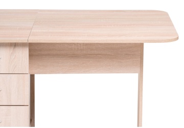 Деревянный стол Глория 606 М с ящиками дуб сонома