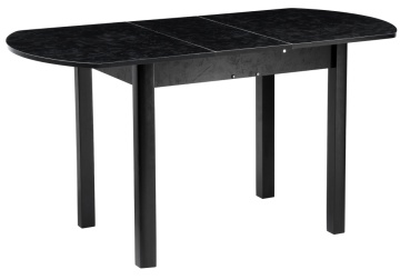 Деревянный стол Гюрен лофт черный / черный