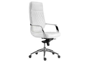 Офисное кресло Isida white / satin chrome