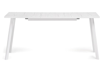 Деревянный стол Колон Лофт 120(160)х75х75 25 мм юта / белый матовый