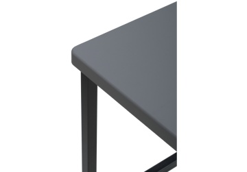 Барный стул Лофт темно-серый / черный матовый