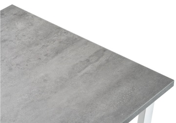 Деревянный стол Лота Лофт 120х74х75 25 мм белый матовый / бетон