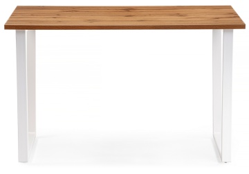 Деревянный стол Лота Лофт 120х74х75 25 мм дуб вотан / матовый белый