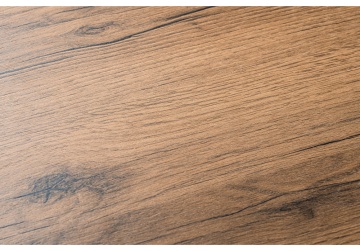 Деревянный стол Лота Лофт 140 25 мм дуб делано темный / матовый черный