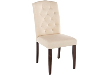 Деревянный стул Menson dark walnut / fabric cream
