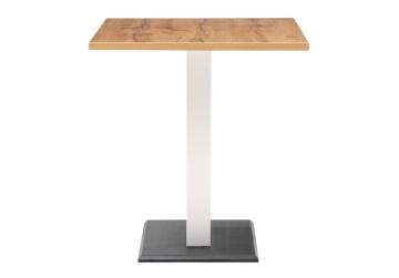 Деревянный стол Мичиган Лофт 110х70х74 25 мм дуб вотан / белый матовый
