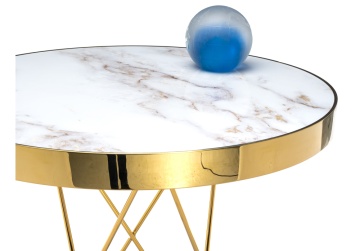 Деревянный стол Milena white / gold