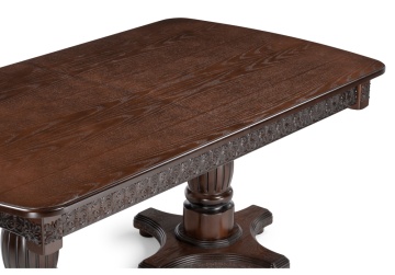 Деревянный стол Морнит 180(240)х100 орех темный / орех