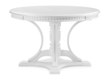 Деревянный стол Нозеан серебро / белый