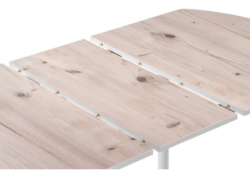 Деревянный стол раскладной Гуанг бискайская сосна / белый