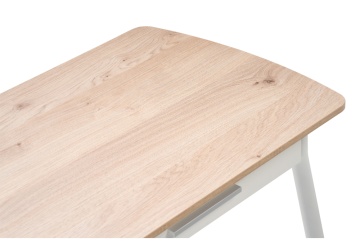 Деревянный стол Ревари эврика / белый