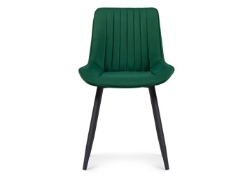 Барный стул Седа велюр зеленый / черный