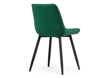 Барный стул Седа велюр зеленый / черный