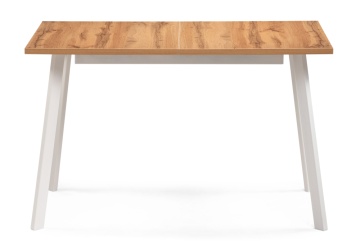 Деревянный стол Стол раскладной Колон Лофт 120(160)х75х75 25 мм дуб вотан / белый матовый