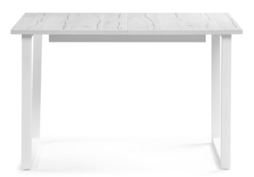 Деревянный стол Стол раскладной Лота Лофт 120 25 мм юта / матовый белый