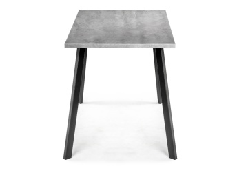 Деревянный стол Тринити Лофт 140 25 мм бетон / матовый черный