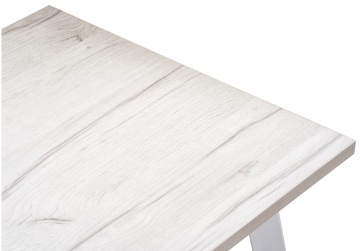 Деревянный стол Тринити Лофт 140 25 мм юта / белый матовый