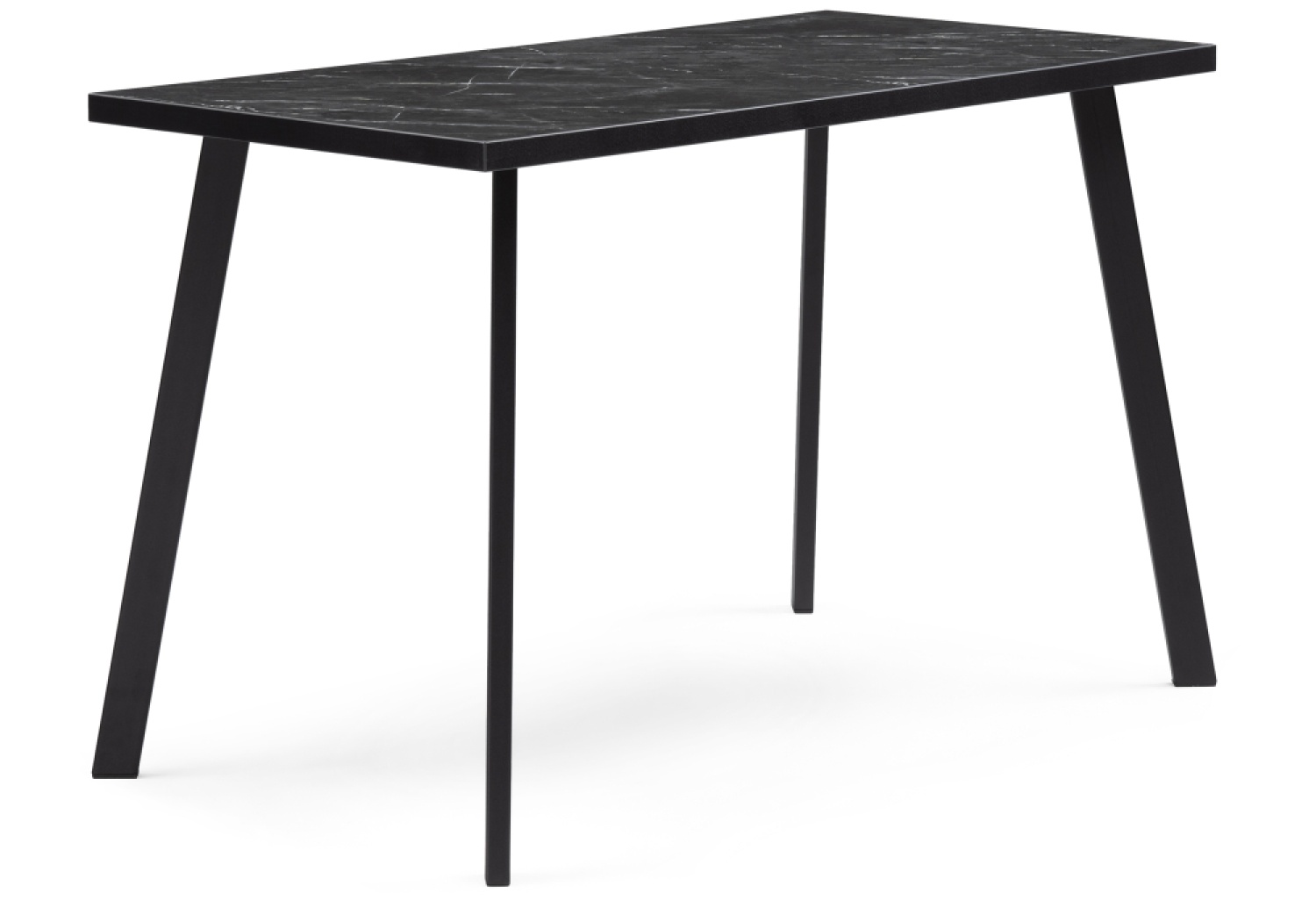 Деревянный стол Тринити Лофт 120х60х75 25 мм креатель / матовый черный