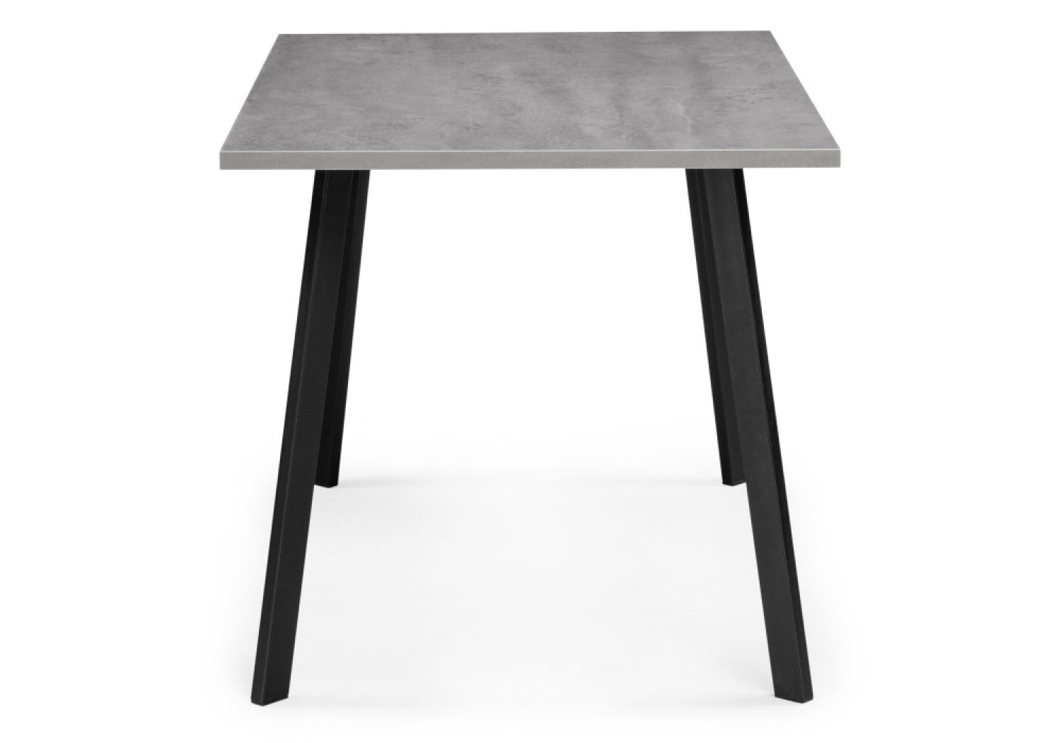 Деревянный стол Тринити Лофт 120х80х75 25 мм бетон / черный матовый